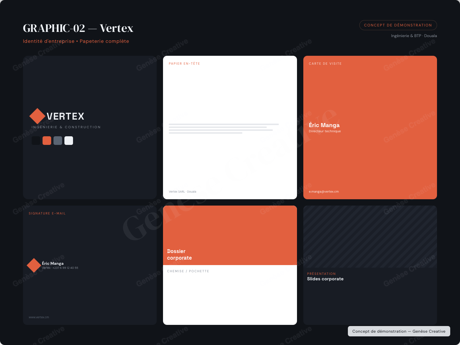 Concept GRAPH-02 — Identité d’entreprise